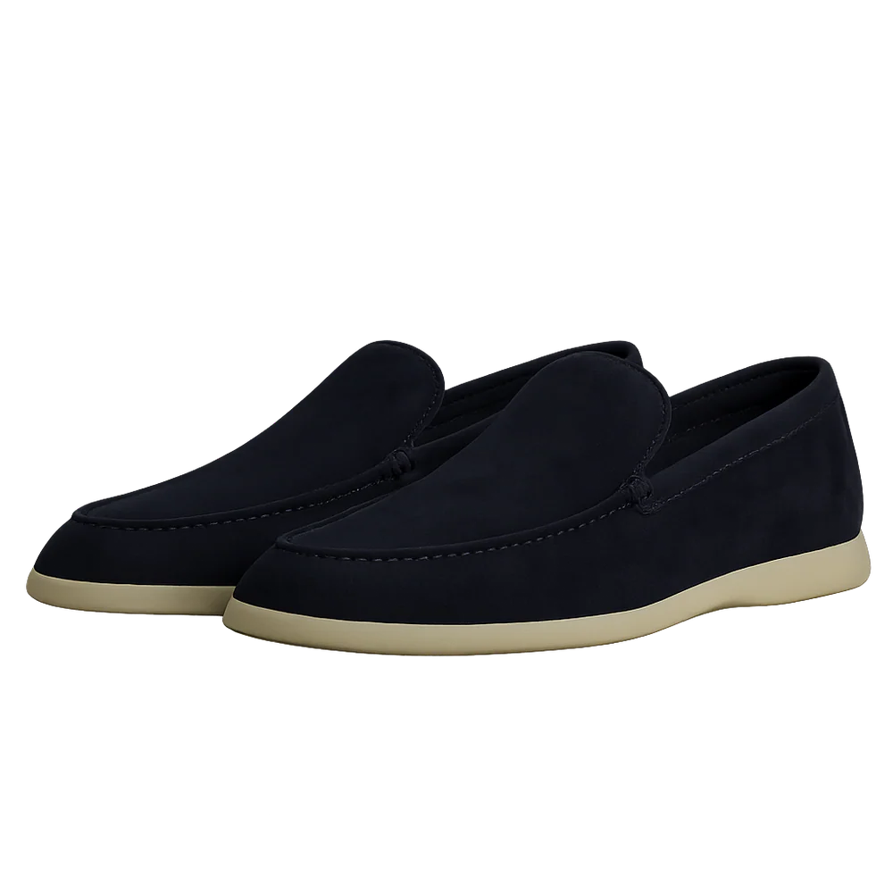 Mocassim Suede Loafer Loro Piana