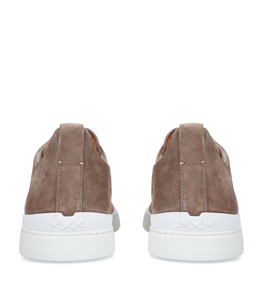 Tenis Zegna Triple Stitch Camurça