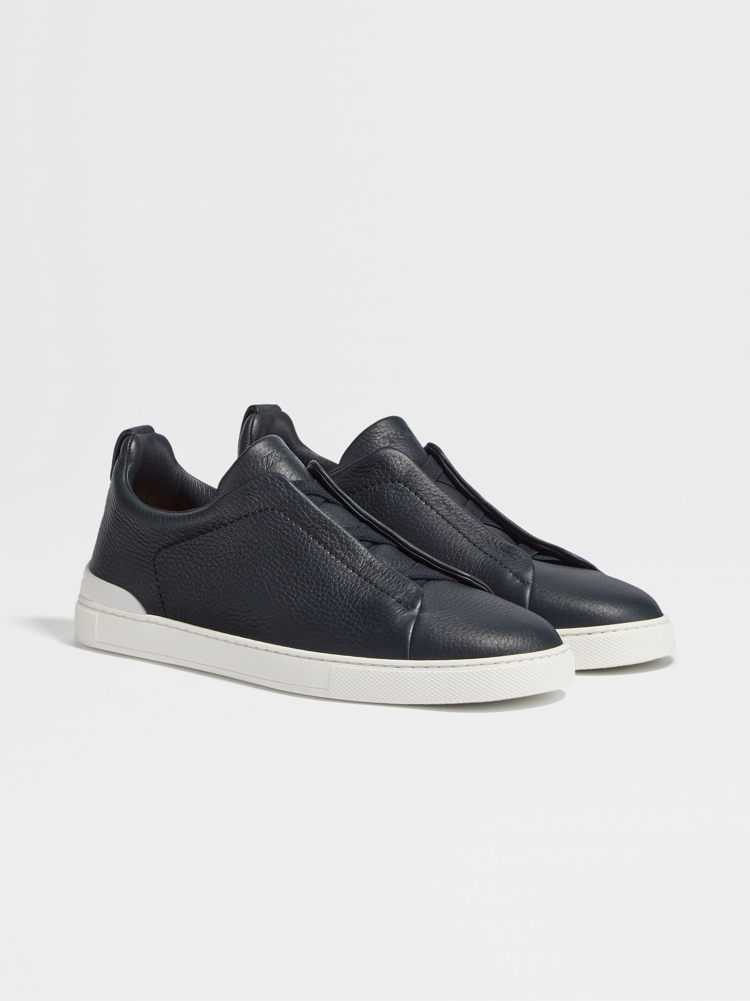 Tenis Zegna Triple Stitch Couro
