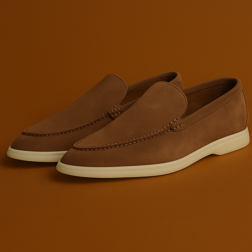 Mocassim Suede Loafer Loro Piana