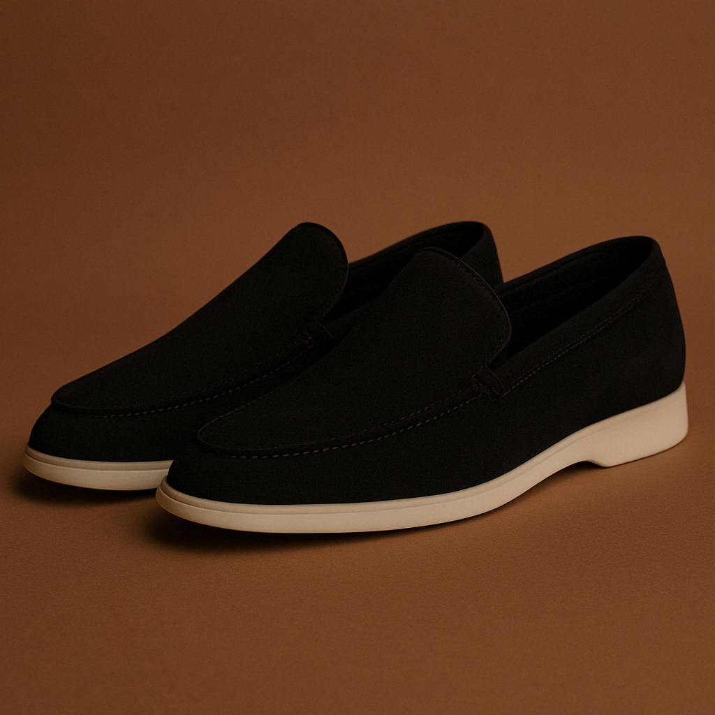 Mocassim Suede Loafer Loro Piana