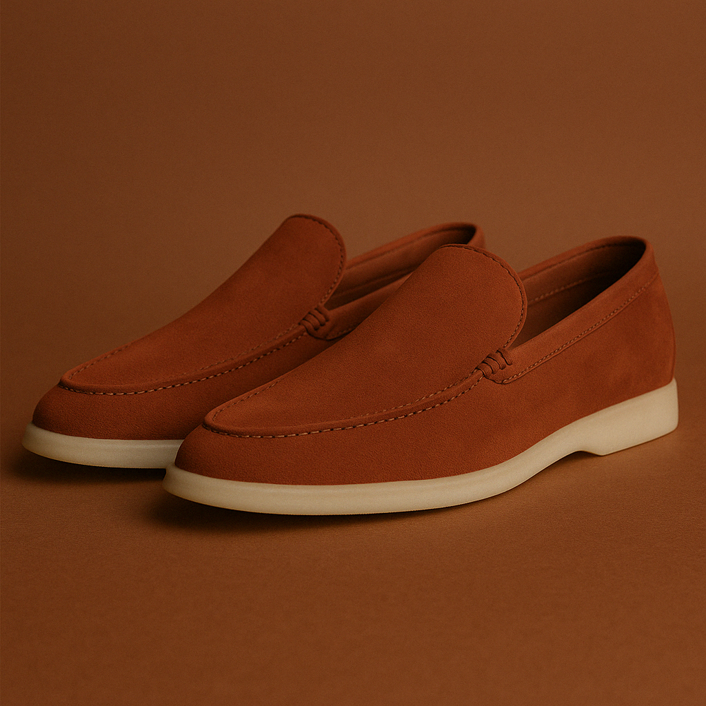 Mocassim Suede Loafer Loro Piana