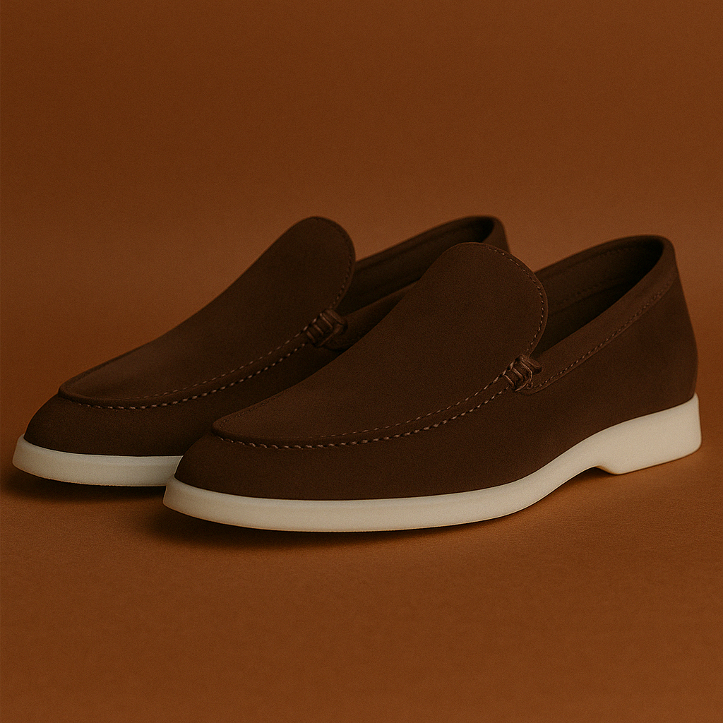 Mocassim Suede Loafer Loro Piana