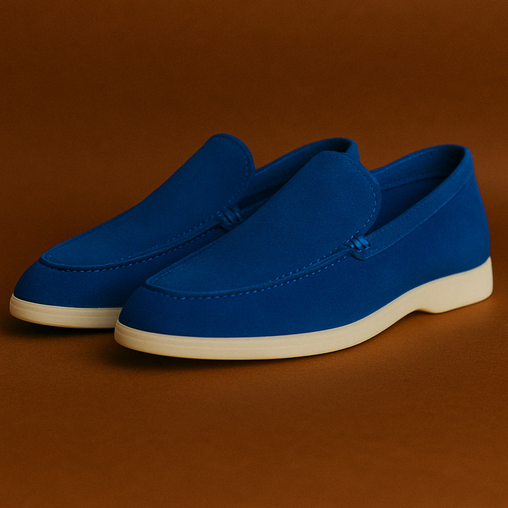 Mocassim Suede Loafer Loro Piana