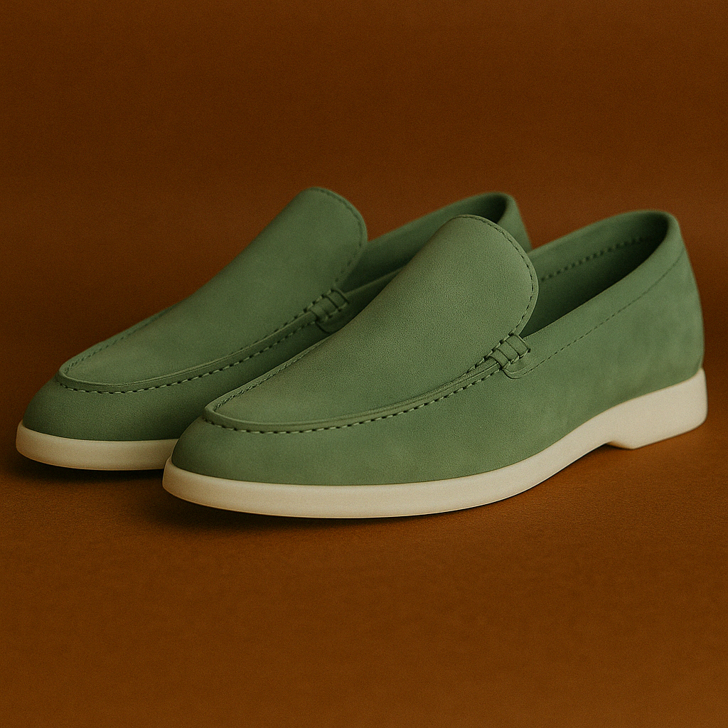 Mocassim Suede Loafer Loro Piana