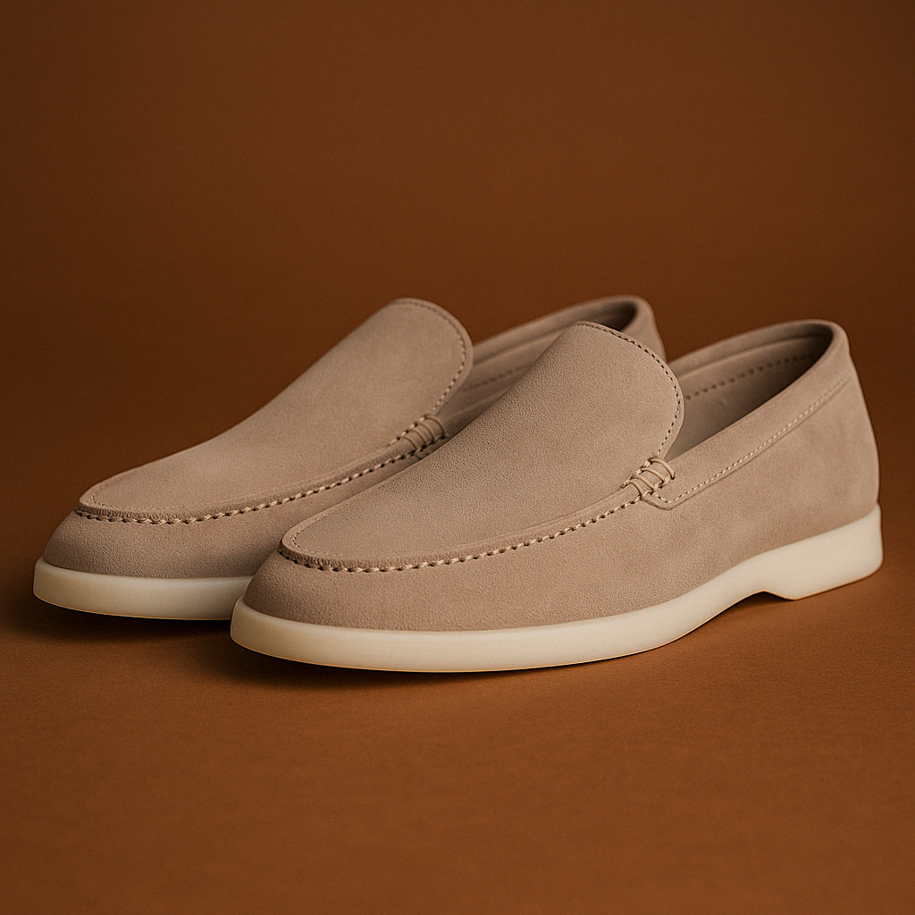 Mocassim Suede Loafer Loro Piana