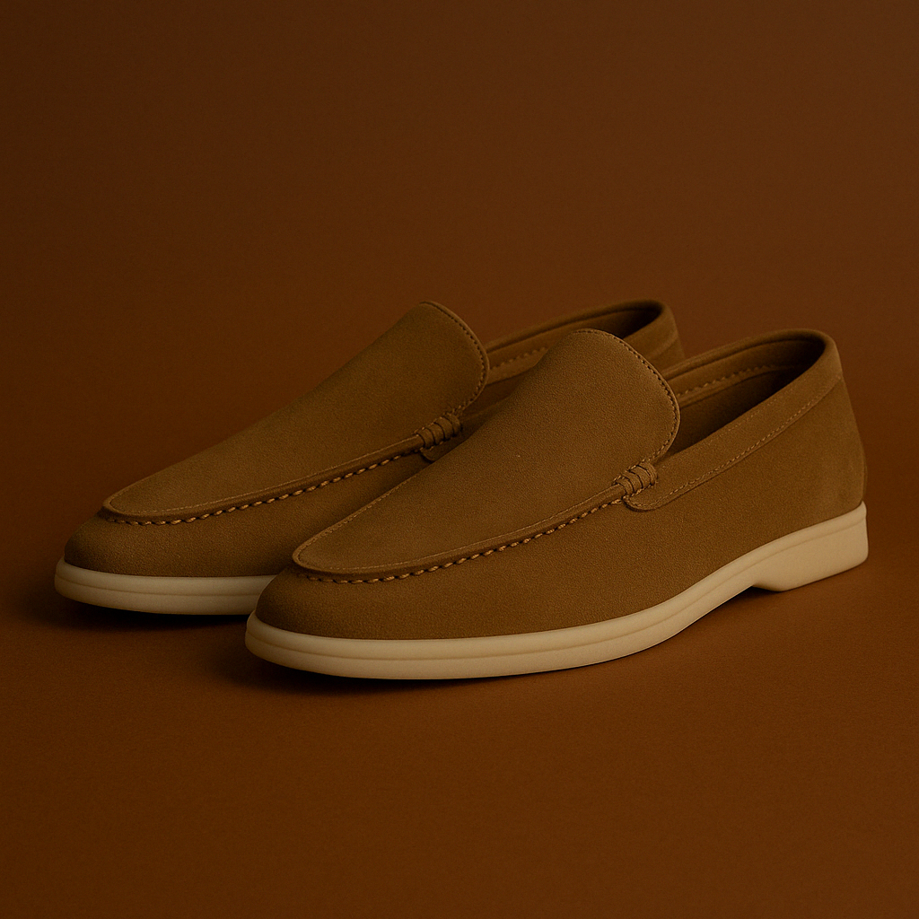 Mocassim Masculino Suede Brown Modelo Loafer
