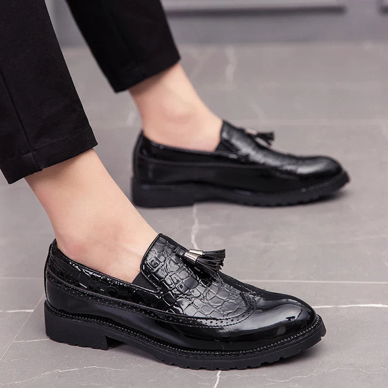 Mocassim em couro masculino