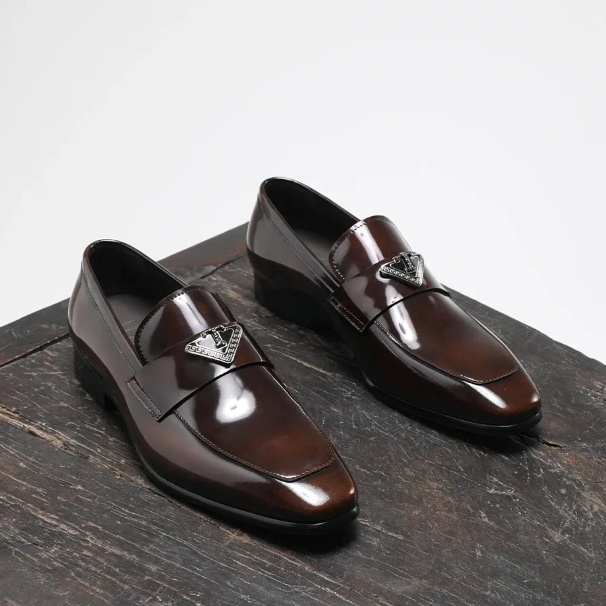 Sapato Loafer Luxo Verniz Pisa