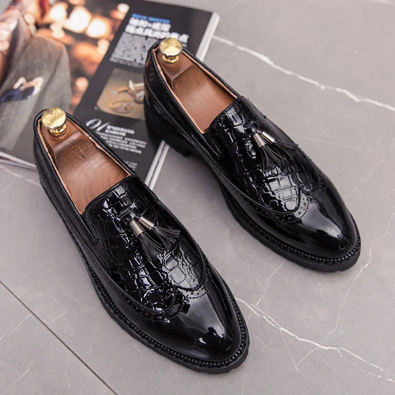 Mocassim em couro masculino