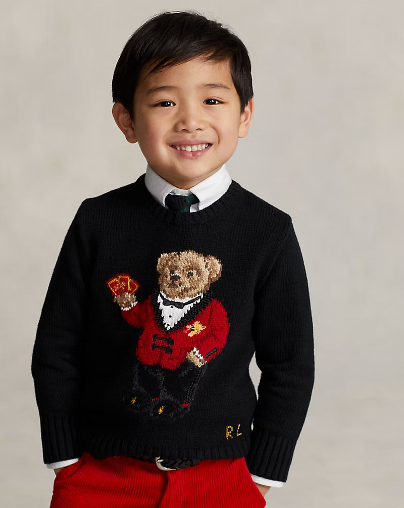 Suéter Ralph Lauren Infantil | Polo Bear Preto