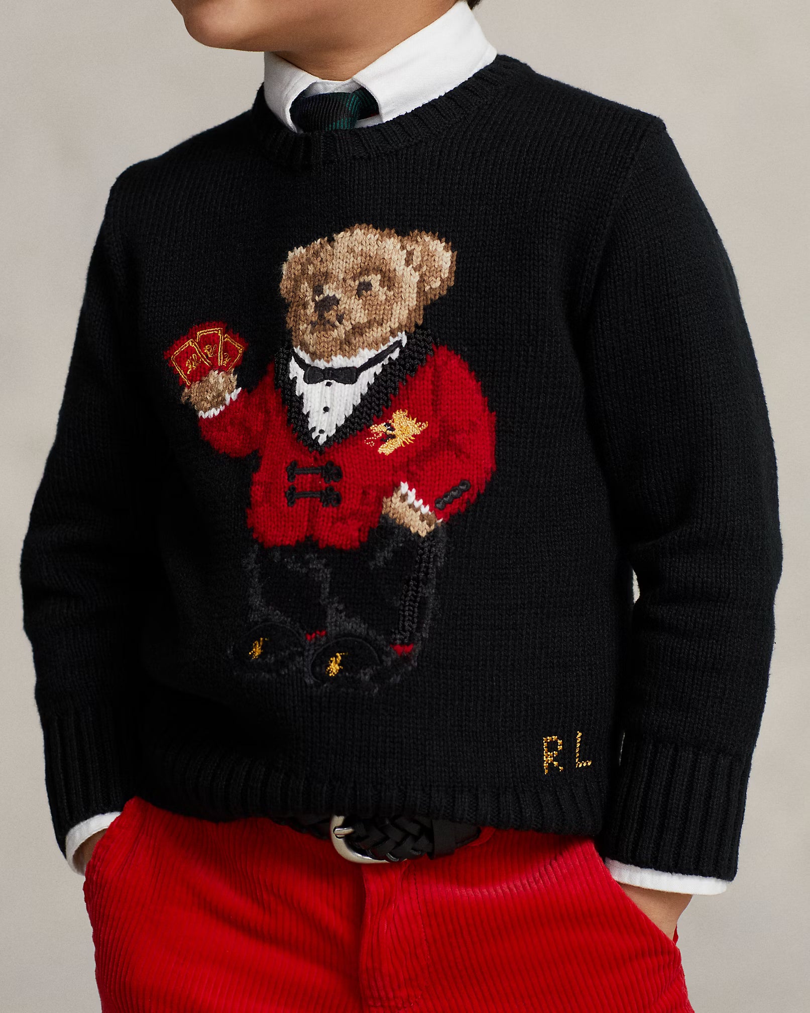 Suéter Ralph Lauren Infantil | Polo Bear Preto